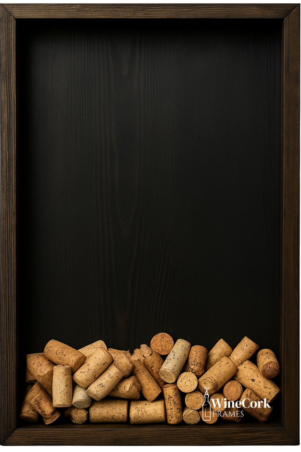 Winecorkframe i Sort